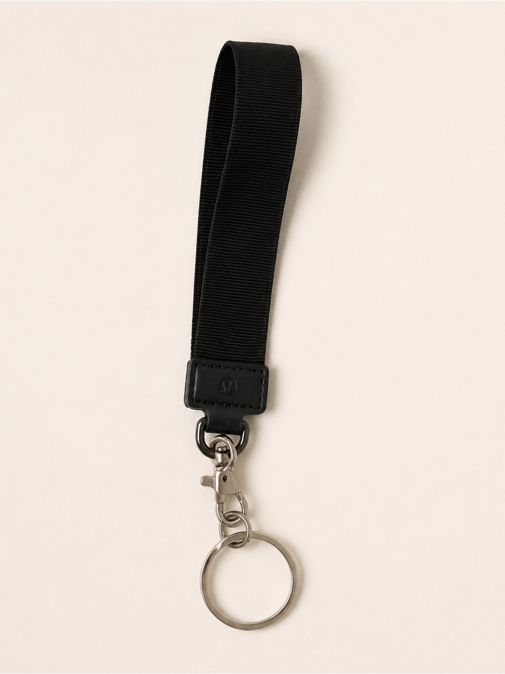 Lululemon Keychain Wristlet Strap Black